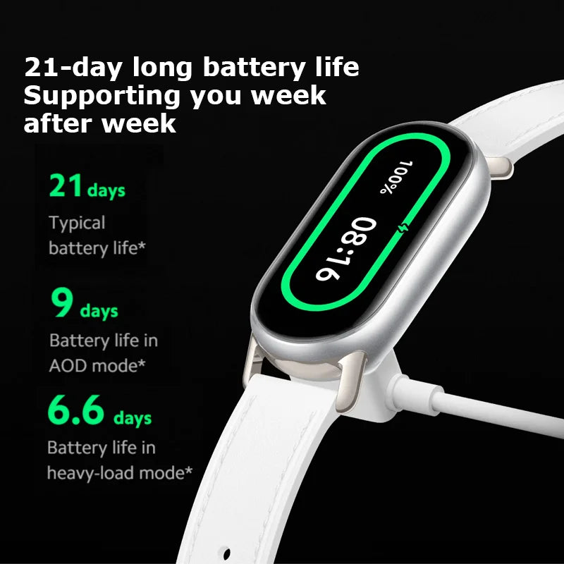 Global Version Xiaomi Smart Band 9 Smart Wristband Mi Band 9 Smart Bracelet 1.62" AMOLED Screen Health Monitoring 21-day Battery