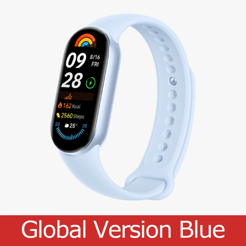 Global Version Xiaomi Smart Band 9 Smart Wristband Mi Band 9 Smart Bracelet 1.62" AMOLED Screen Health Monitoring 21-day Battery