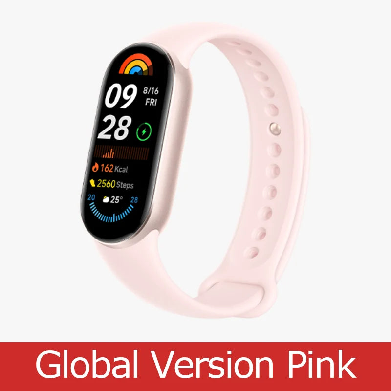 Global Version Xiaomi Smart Band 9 Smart Wristband Mi Band 9 Smart Bracelet 1.62" AMOLED Screen Health Monitoring 21-day Battery