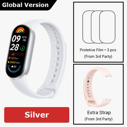 Global Version Xiaomi Smart Band 9 Smart Wristband Mi Band 9 Smart Bracelet 1.62" AMOLED Screen Health Monitoring 21-day Battery