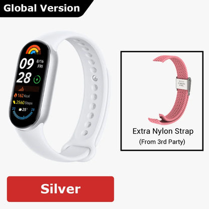 Global Version Xiaomi Smart Band 9 Smart Wristband Mi Band 9 Smart Bracelet 1.62" AMOLED Screen Health Monitoring 21-day Battery